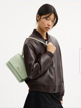 Coach Klare Signature Leather Shoulder Bag